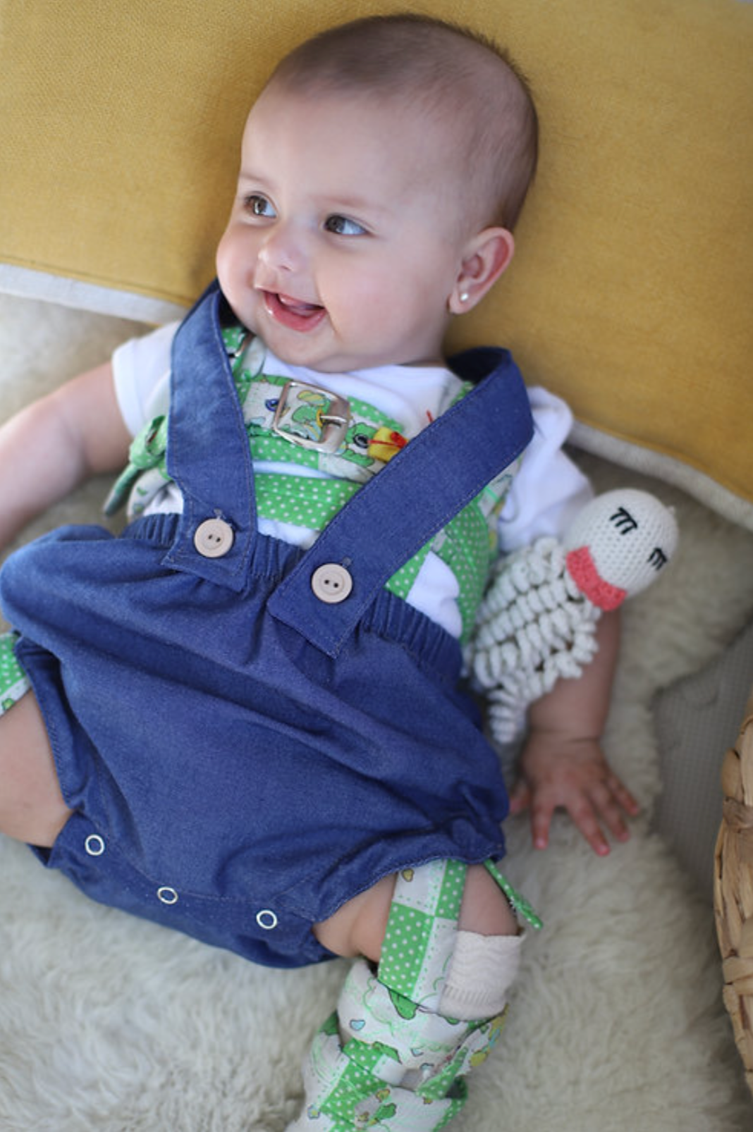 Cubrepañal Mezclilla Laura